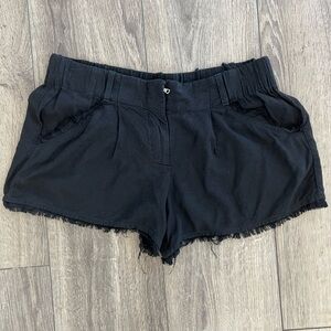 Splendid Black Women's Casual Shorts Preppy XL Distressed Frayed Hem Fairy
